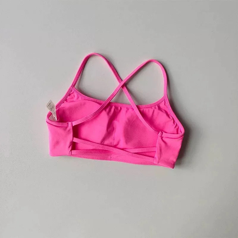 Seamless Cross-Back Sports Bra