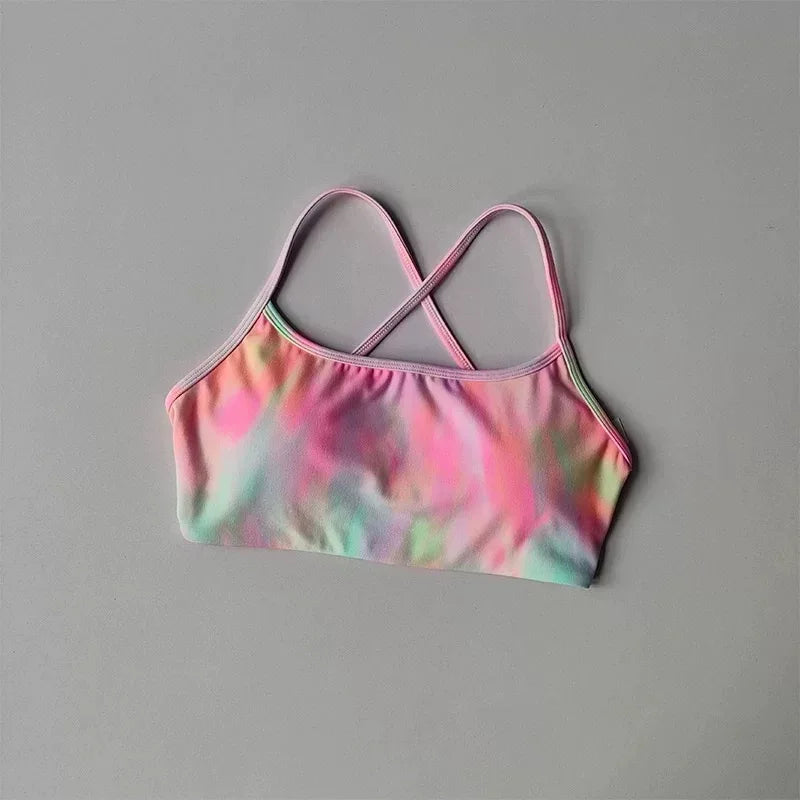 Seamless Cross-Back Sports Bra
